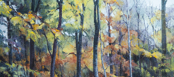 Nature's Stained Glass Window - Autumn Trees - Scotland II | 2014 | Oil on Canvas | 51 x 77 cm